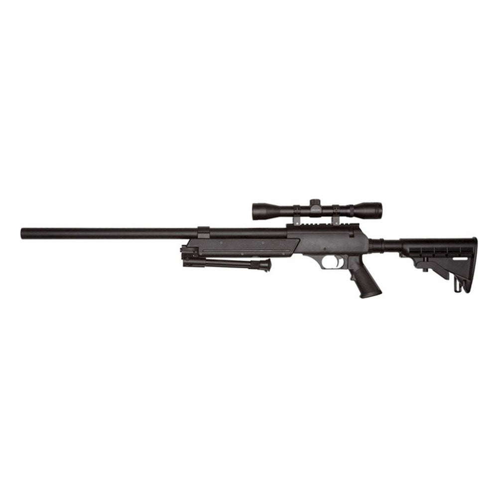 Pack complet réplique sniper airsoft ASG Urban Sniper avec lunette et bipied