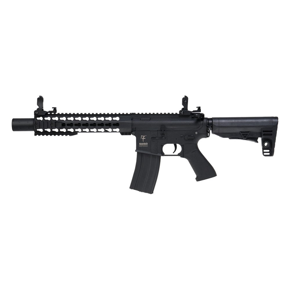 Réplique airsoft Saigo M4 Kenji Long AEG noire
