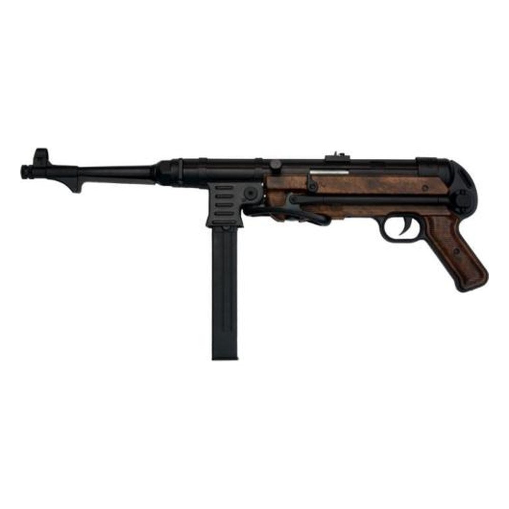 Réplique airsoft MP40 AEG S&T en métal et bakélite crosse repliée