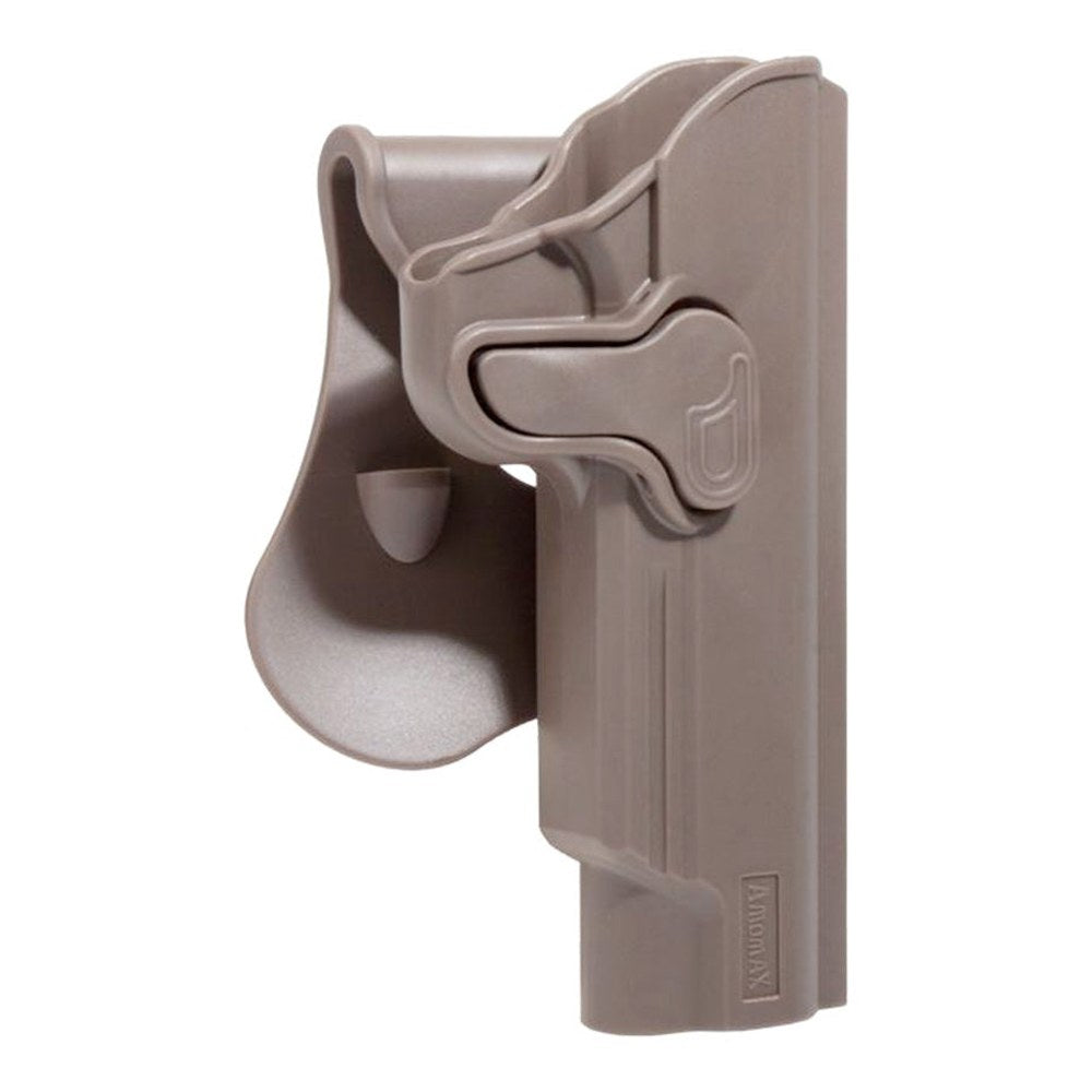 Amomax Holster polymere rotatif 1911 FDE retention active