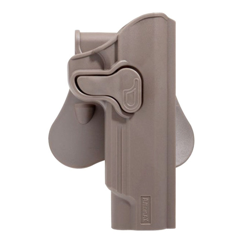 Amomax Holster polymere rotatif 1911 FDE retention active - photo 3