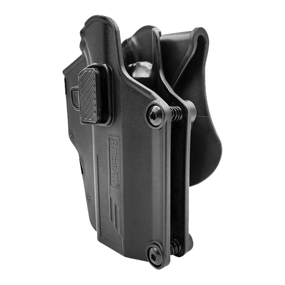 Amomax Holster polymere rotatif Multifit Noir retention active