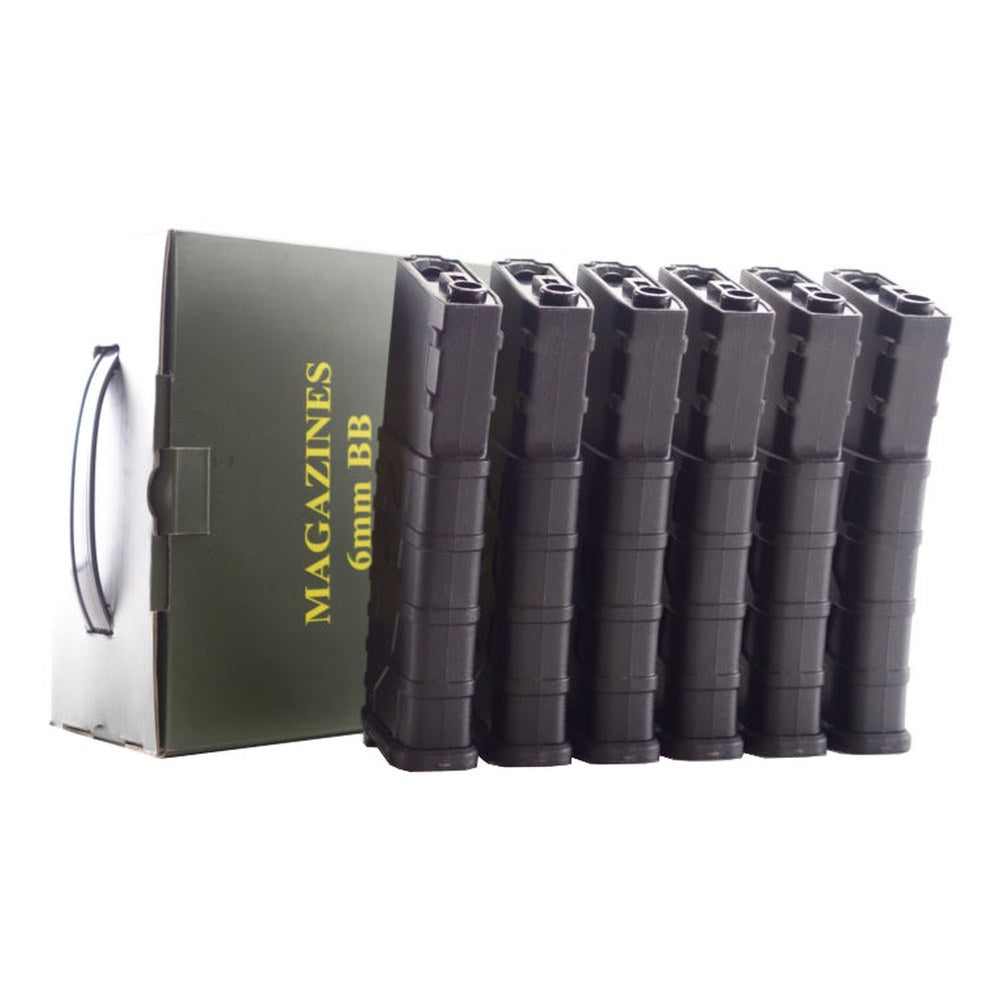 Classic Army Chargeur VMS-MAG Hi-Cap M4 330 billes Noir/Noir (x6)