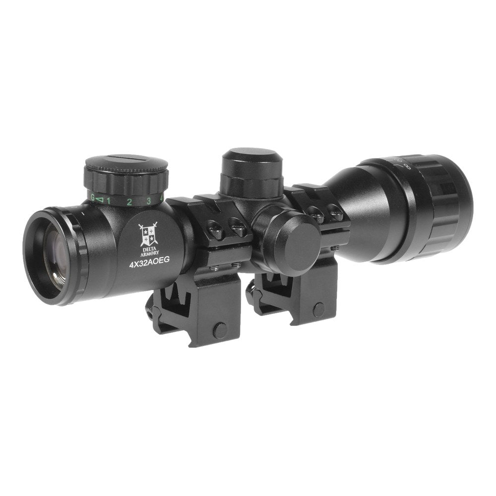 Delta Armory Lunette de visee 4X32AOEG retroeclairee avec montages