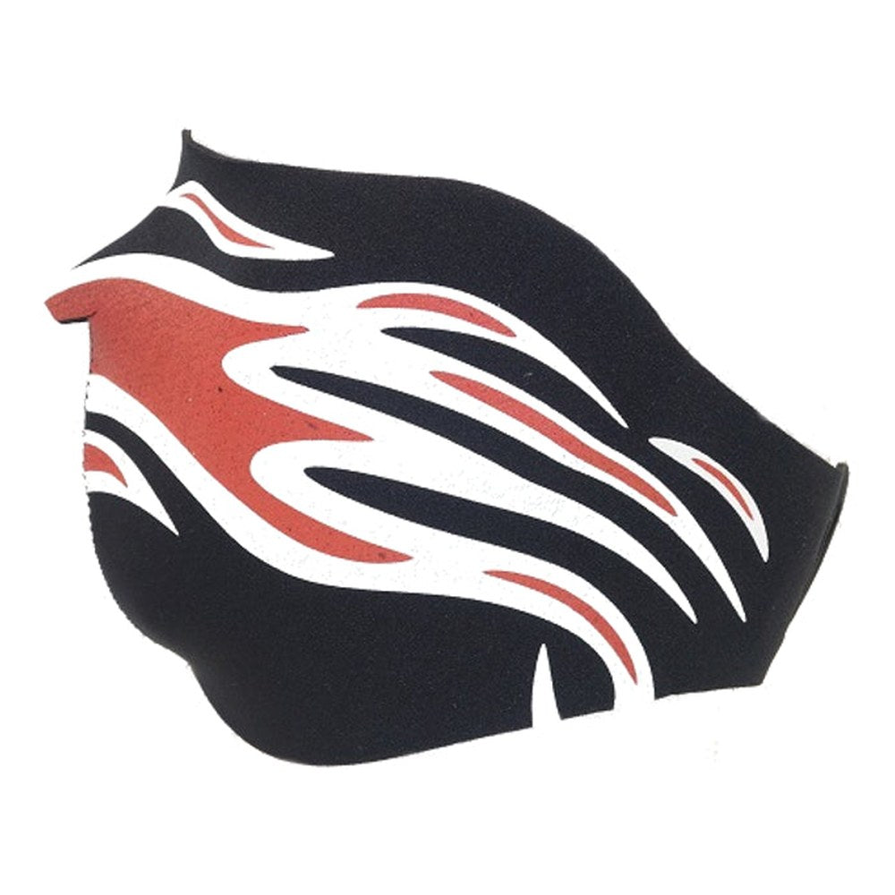DMoniac Masque neoprene demi "Flammes noir /rouge"
