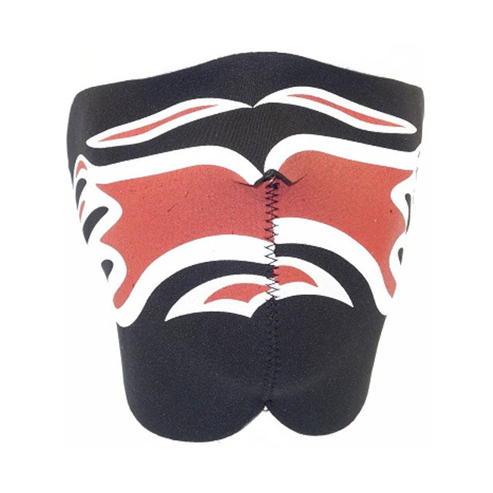 DMoniac Masque neoprene demi "Flammes noir /rouge" - photo 2