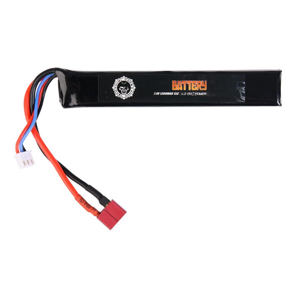 Duel Code Batterie LiPo 7.4V 1300 mAh 15C T-Dean stick