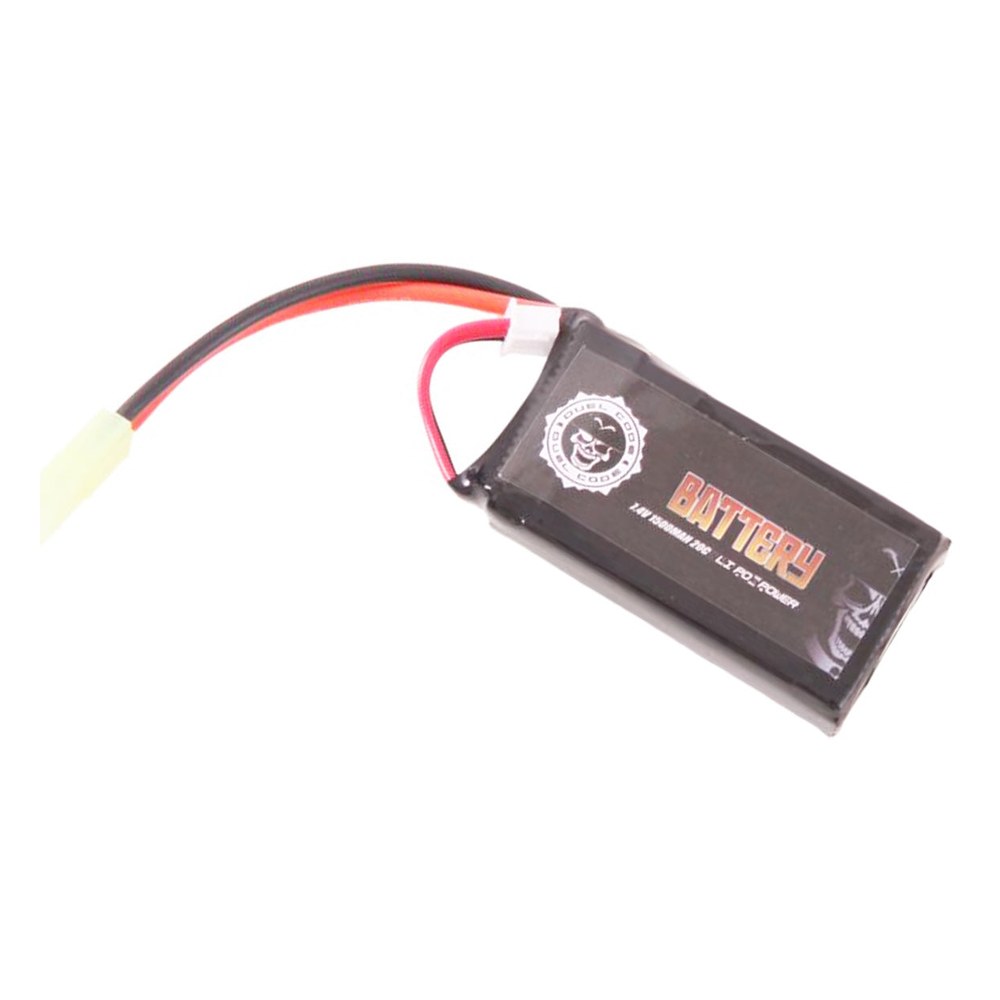Duel Code Batterie LiPo 7.4V 1500 mAh 20C Type Mini