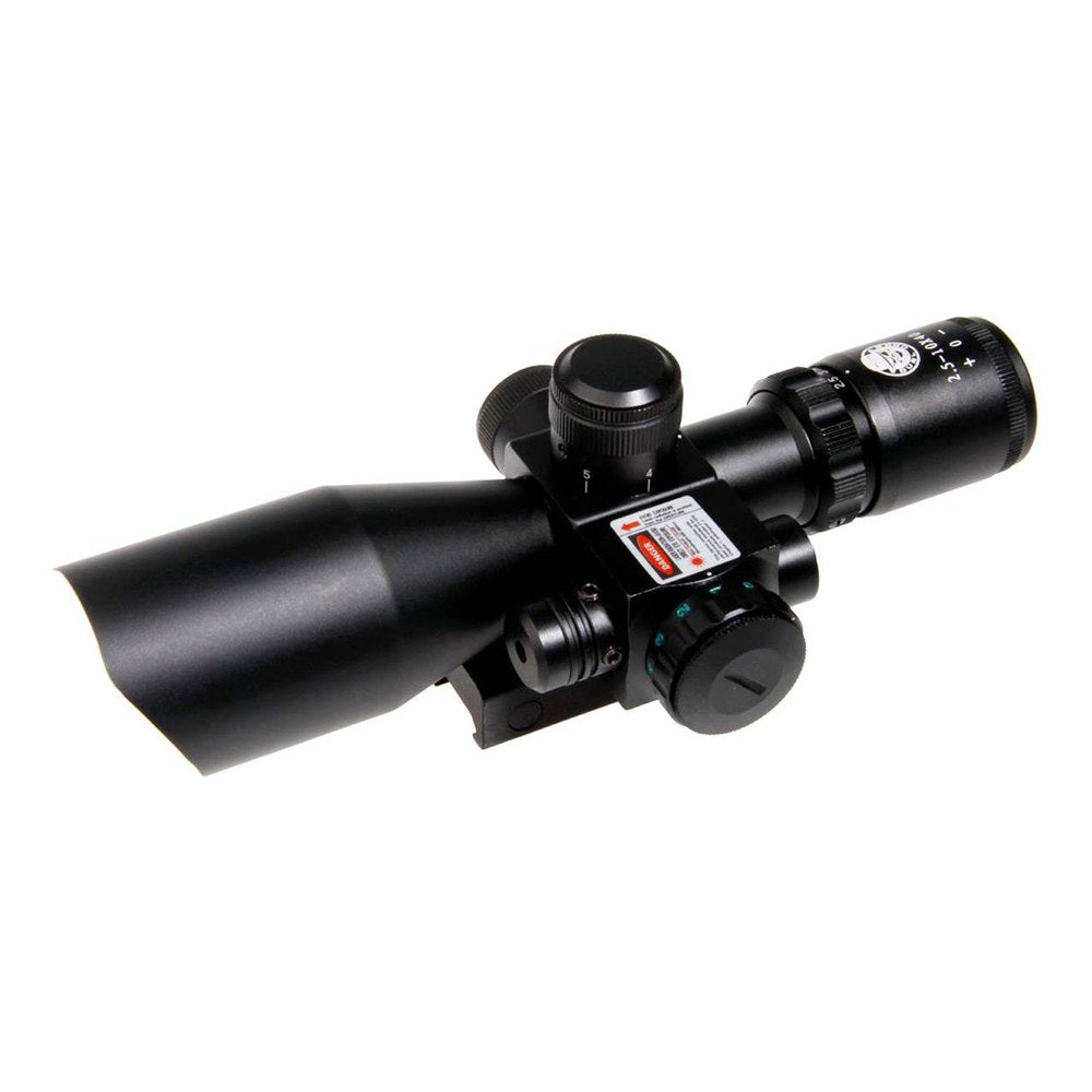 Duel Code Lunette de Visee 2.5-10x40 Rouge/Vert + Laser