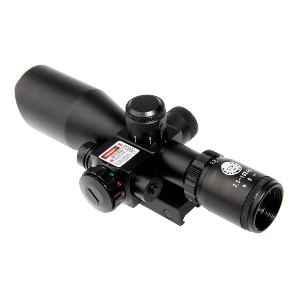 Duel Code Lunette de Visee 2.5-10x40 Rouge/Vert + Laser - photo 2