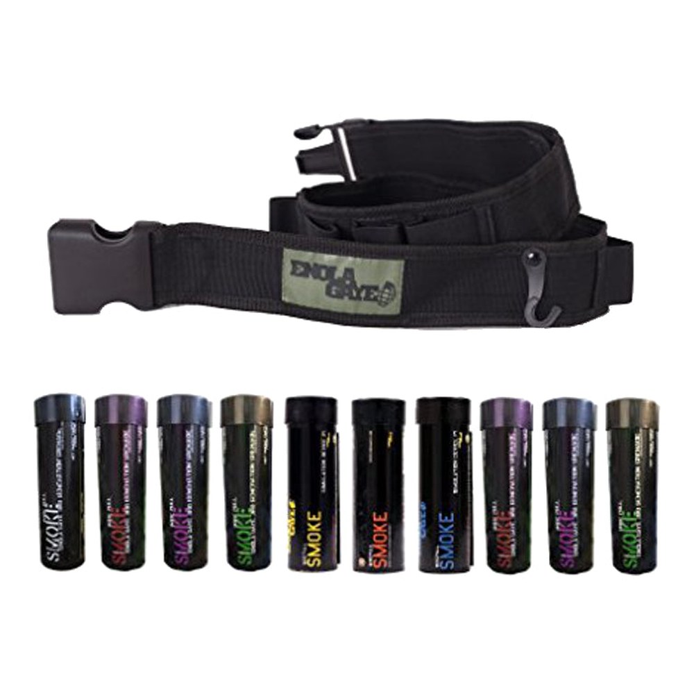 Enola Gaye Ceinture porte fumigenes (x10) Hangten Noir