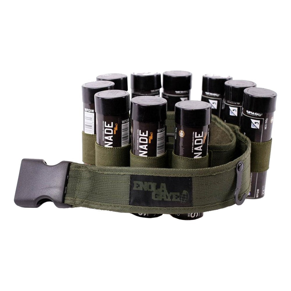 Enola Gaye Ceinture porte fumigenes (x10) Hangten Olive