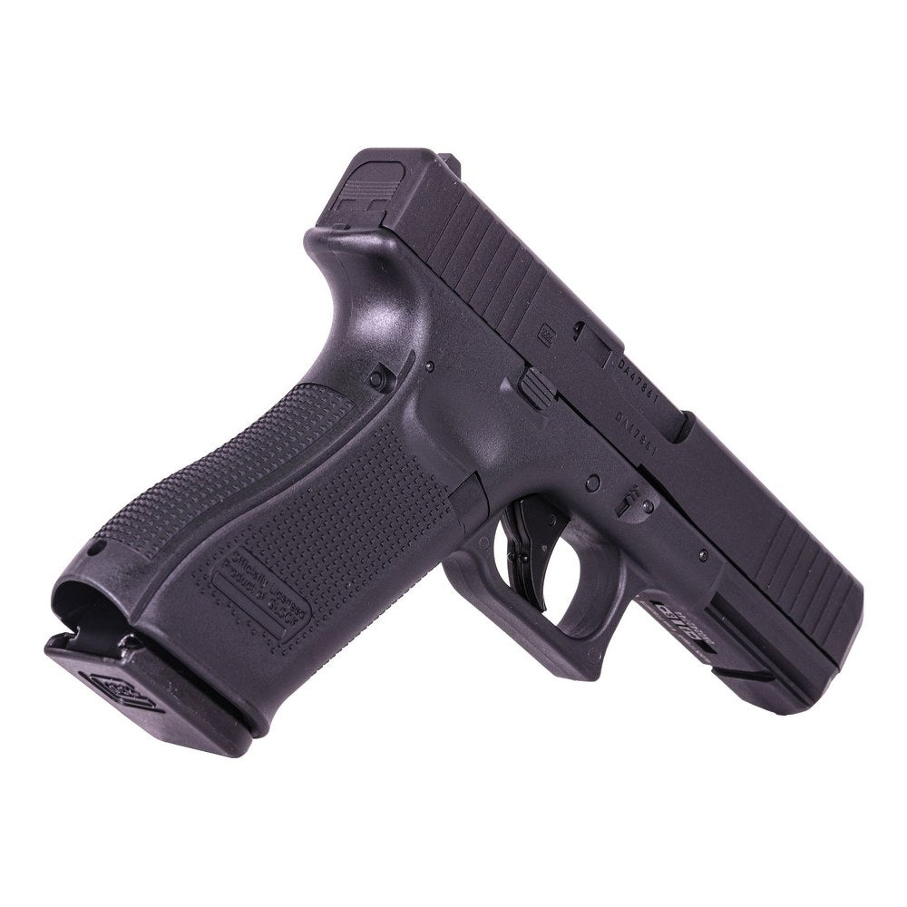 Réplique airsoft Glock 17 Gen 5 GBB full metal noire – vue de trois quarts arrière