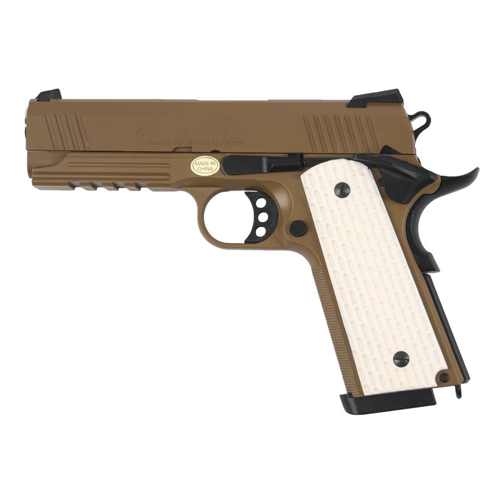 Golden Eagle Pistolet 1911 Warrior GBB Full Metal Tan 0.8J