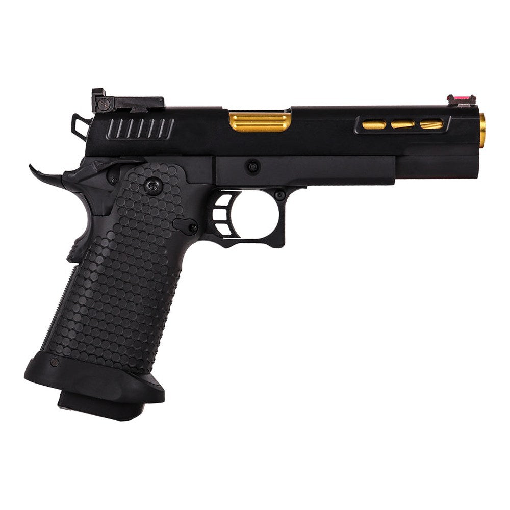 Golden Eagle Pistolet Hi-Capa 5.1 A1 GBB Full Metal Noir/Or 0.8J - photo 2