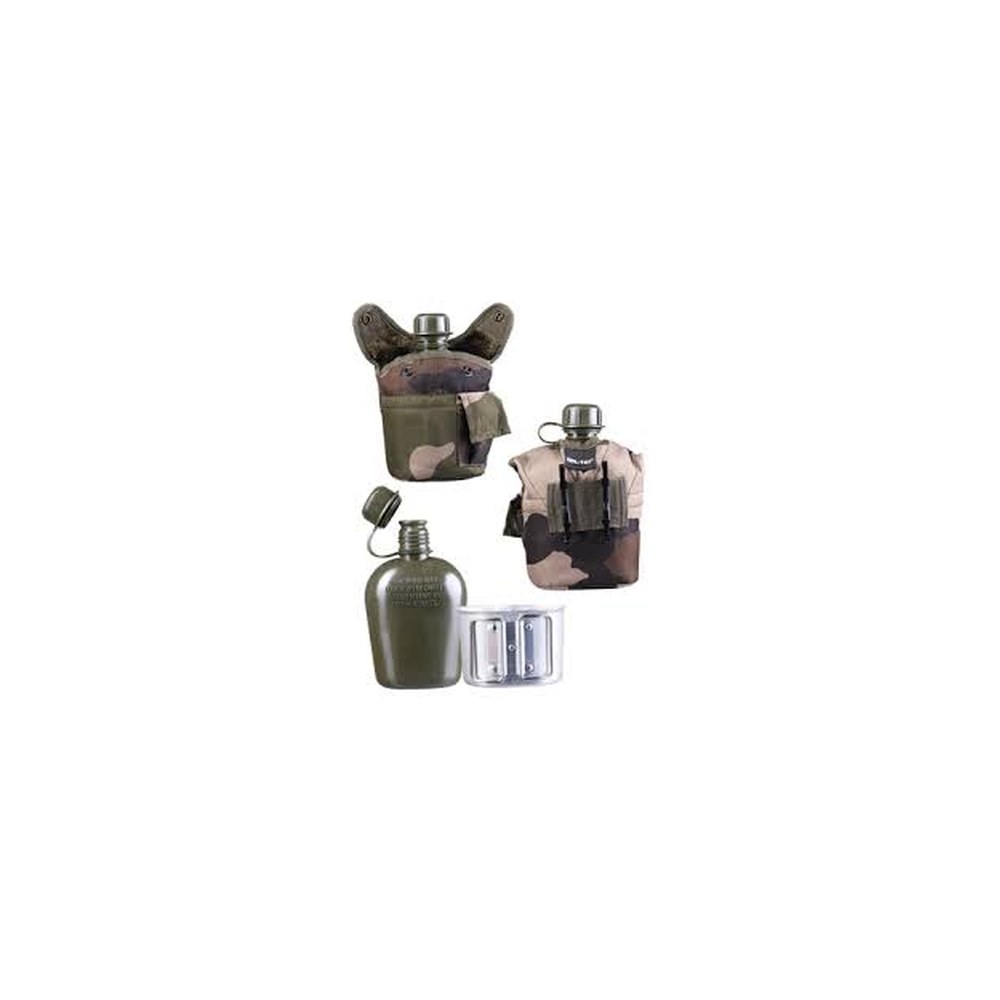 Gourde US PVC 1L avec housse Camo et Gobelet - photo 2