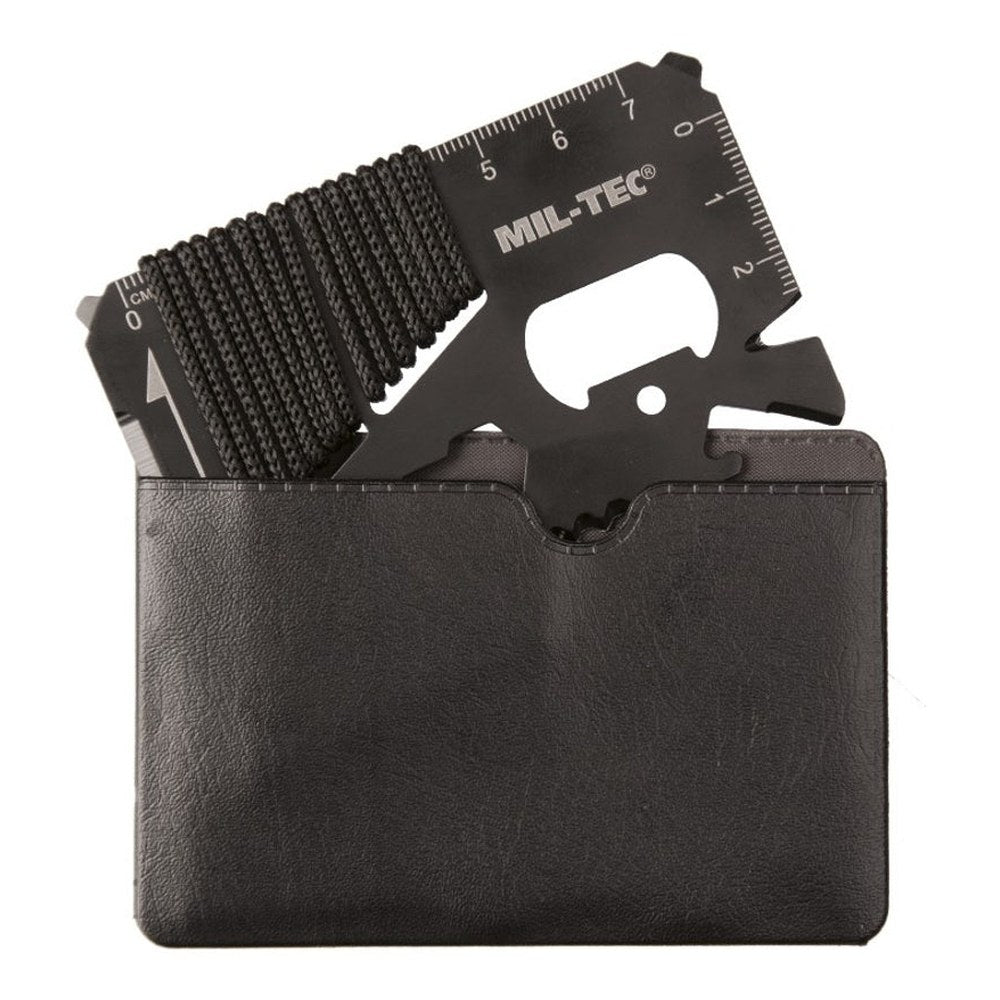 Kit de survie multi-fonctions Noir avec paracorde