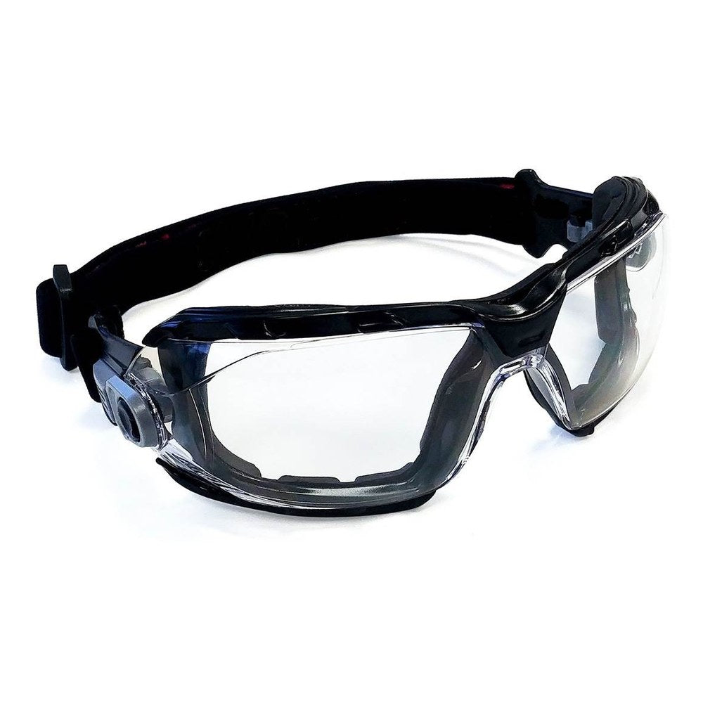 Lunette-Masque de protection avec bord mousse et elastique EN166