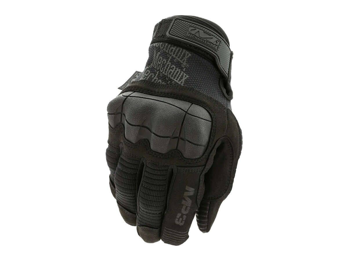 Gants Mechanix M-PACT 3 Noir, gants tactiques avec protection avancée et bonne dextérité pour activités exigeantes.
