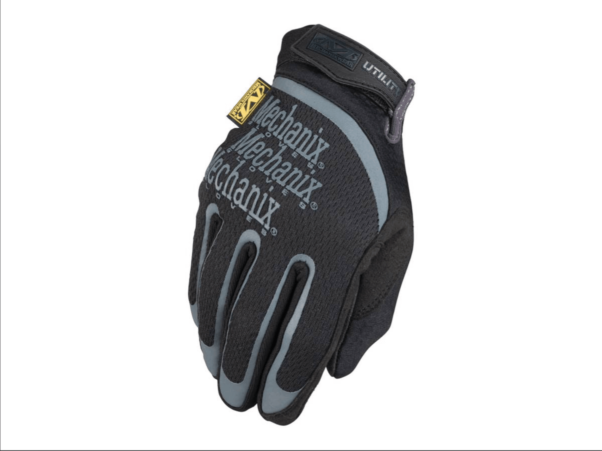 Gants Mechanix Utility 1.5 polyvalence confort - gants de travail en noir avec excellente sensibilité tactile.