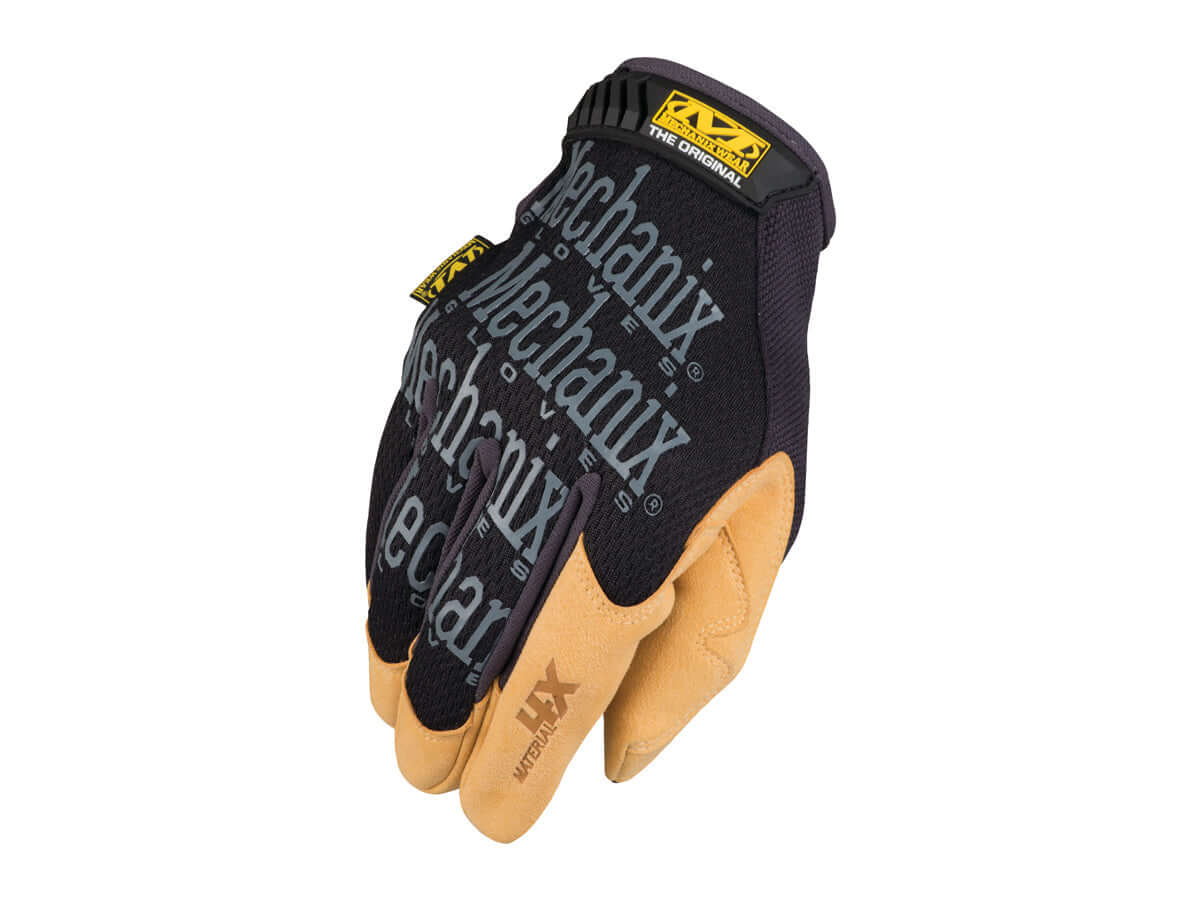 Gants Mechanix 4X Original robustesse grip montrant un design robuste et une excellente adhérence pour des manipulations exigeantes.
