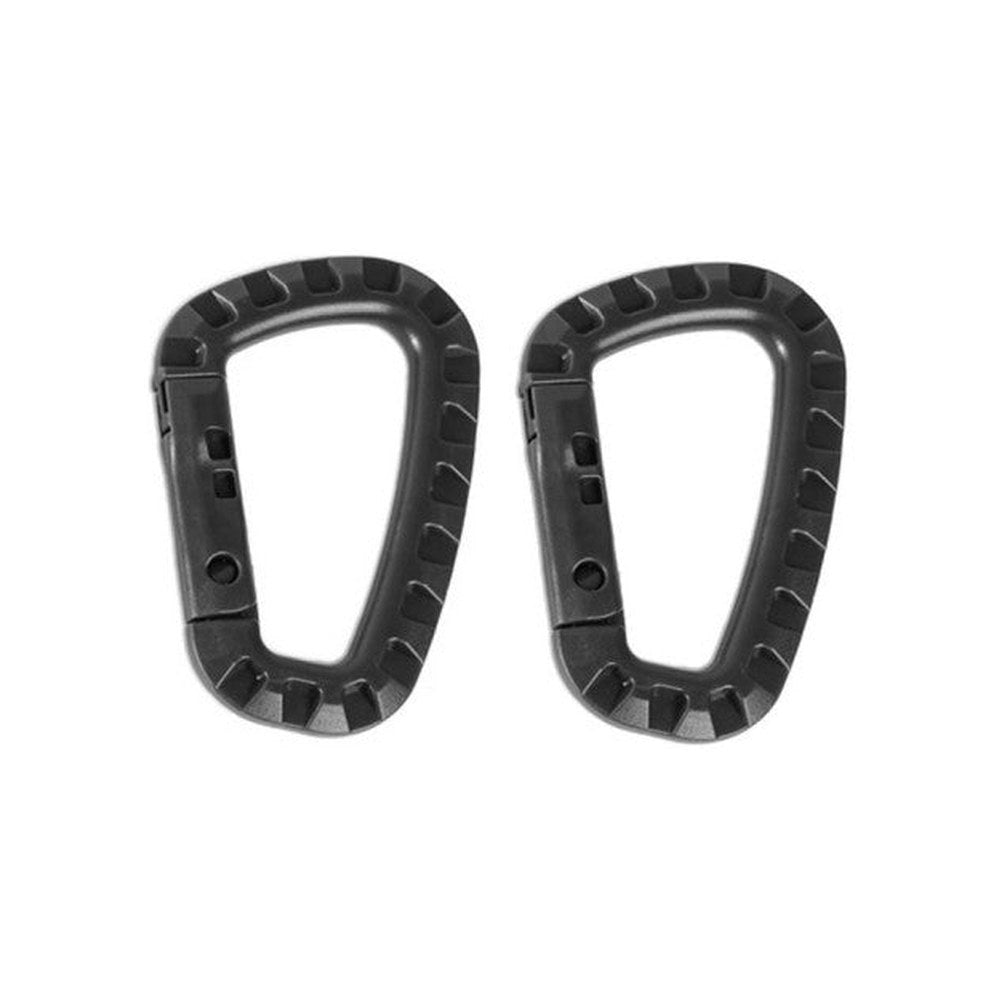 Miltec Lot de 2 mousqueton ABS Noir 8.4cm