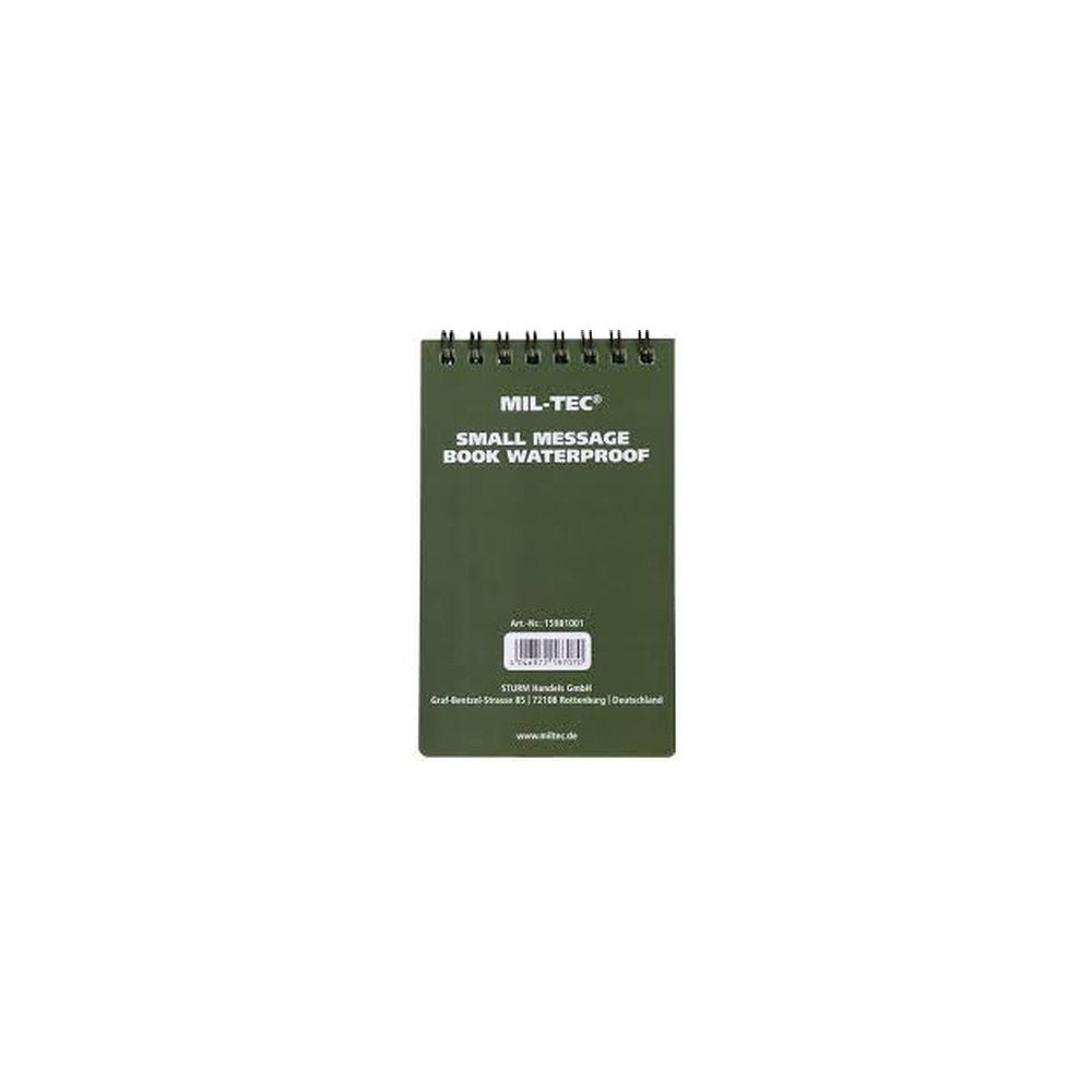 Miltec Petit Carnet de Notes etanche 48 feuilles 75x130mm