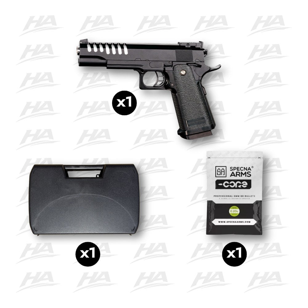 Pack prêt à jouer The Equalizers HI-CAPA 5.1K culasse métal
