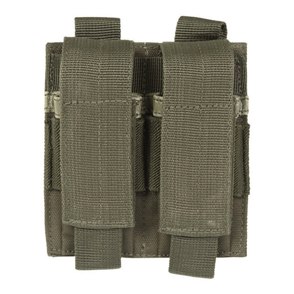 Porte chargeurs Double pour pistolet Olive (fixation Molle)