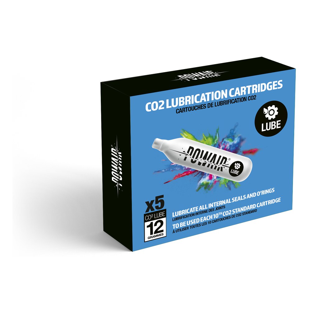 Powair Boîte de 5 capsules de CO2 lubrifiantes