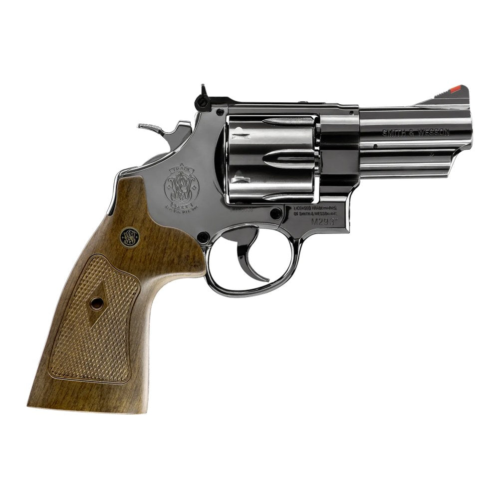 Smith & Wesson M29 Revolver 6mm Co2 3" Full Metal Chrome 1.5J - photo 3