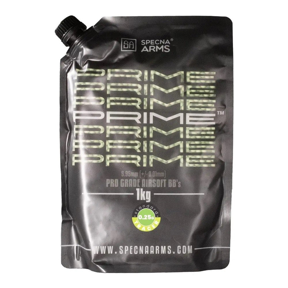Specna Arms Prime Billes Traçantes Vertes 0.25g (x4000) Sachet 1Kg