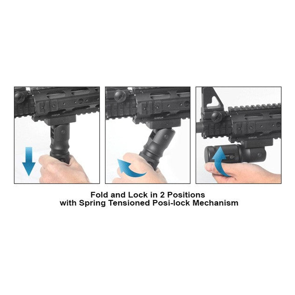 UTG Poignee Metal tactique R.I.S. 21mm Pliable - photo 4