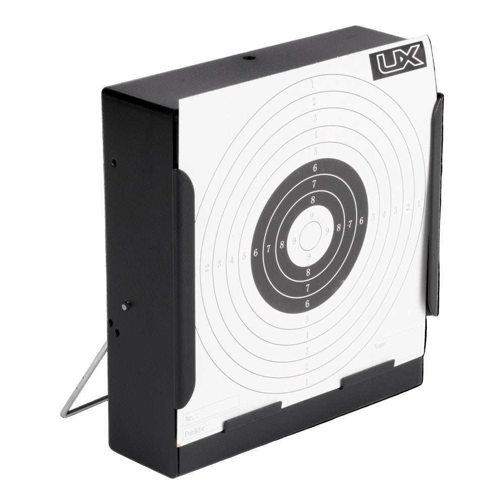 UX Porte cible metal plat Noir 14x14cm